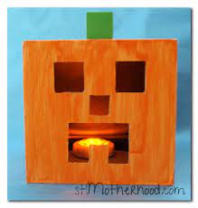 Minecraft Pumpkin Craft For Halloween Minecraft Pumpkin Pumpkin Crafts Halloween Crafts