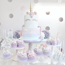 Pastel Rainbow Unicorn Dessert Table By Wish Upon A Cupcake Unicorn Desserts Dessert Table Birthday Unicorn Dessert Table