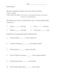 Your answer should have three significant figures. Avogadro S Number Lesson Plans Worksheets Lesson Planet