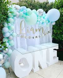 First Birthday Birthday Decoration At Home For Boy First Birthday Birthday Birthday Party One Boy Birthday Party Gender Neutral In 2020 First Birthday Decorations First Birthday Balloons Blue Birthday Parties
