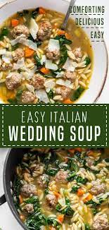 Easy Italian Wedding Soup Italian Soup Recipes Homemade Soup Recipe Crockpot Italian Wedding Soup