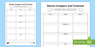 Stories Compare And Contrast Graphic Organizer