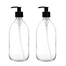 (4) total ratings 4, $19.54 new. Kuishi Clear Glass Soap Dispenser With Pump 500ml Pack Of 2 Clear Soap Dispenser With Black Plastic Pump Bpa Free Glass Shampoo Bottles Buy Online In Bahamas At Bahamas Desertcart Com Productid 47944275