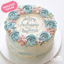 This buttercream floral cake is a wonderful way to celebrate the spring season! Design 04 Rosette Pastel Floral Full Rim Water At 75 00 Per Cake Cakeinspiration