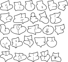 Bubble Letters Graffiti Art Graffiti Alphabet Bubble Letters Wallpaper Hd Abjad Grafiti Huruf Grafiti Huruf