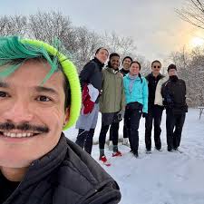 Runners, we do it in the snow ❄️ Beautiful Saturday morning run