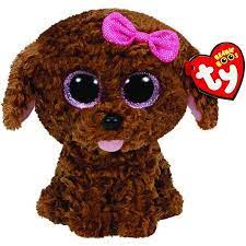 Ty Beanie Boos Maddie The Brown Dog Glitter Eyes Small 6 Plush Walmart Com Boo The Dog Beanie Boo Dogs All Beanie Boos