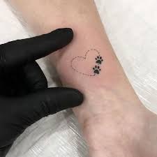 Temporary tattoo black pet dog tt389 paw print infinity wrist or ankle tattoos hailthenails 5 out of 5 stars (5,577) $ 3.68. 47 Tiny Paw Print Tattoos For Cat And Dog Lovers Revelist