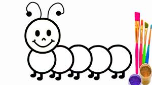 Element of fauna fun happy animal character graphic. Caterpillar Coloring Page How To Draw Caterpillar Youtube Videos For Kids Youtube