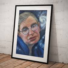 Stephen Hawking Poster by Simon Kregar