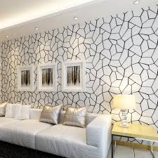 Idéal pour votre salon, cuisine ou cantine à tapisser. Acheter Papier Peint Noir Blanc Motif Geometrique Non Tisse Papier Peint Moderne Art Design Salon Tv Fond Pour Chambre Murs 3d De 41 92 Du Yanlunshop8 Fr Dhgate Com