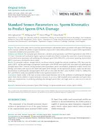En esta época tenia 8 años josep mas. Pdf Standard Semen Parameters Vs Sperm Kinematics To Predict Sperm Dna Damage