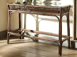 Rattan Console Table If The Thought Of Wicker And Rattan Furniture Brings To Mind Beach Houses An Wicker Decor Coastal Living Room Furniture Wicker Furniture