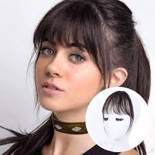 Using hairpieces for thinning hair and hair loss partial hair loss, balding and thinning hair. Buy Bogsea Bangs Hair Clip In Bangs Human Hair Wispy Bangs Fringe With Temples Hairpieces For Women Clip On Air Bangs Flat Neat Bangs Hair Extension For Daily Wear Dark Brown Online