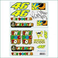 The doctor by putracetol studio. Valentino Rossi 46 The Doctor Yamaha Honda Aprilia Stickers Decals Signature Kit Ebay