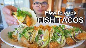 This traditional mexican dish can be fully prepared or served in a experiment with lighter versions made with a white fish like mahi mahi, cilantro, red onions, tomato salsa and shredded cabbage. How To Cook Crispy Fish Tacos Youtube