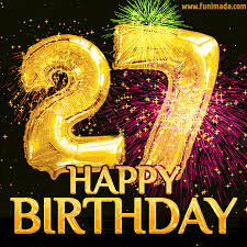 Photo card maker is a free greeting card maker software for windows. Happy 27th Birthday Animated Gifs Download On Funimada Com