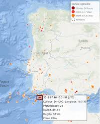 Epicentro a cerca de 10 quilómetros a sul de rio maior. Sismo De Magnitude 3 8 Registado A Sul De Faro