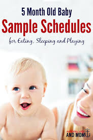 5 Month Old Feeding Schedule For Baby