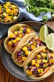 Grilled fish tacos are perfect for taco night; Fish Tacos With Mango Salsa Lemon Tree Dwelling