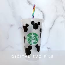Svg For Starbucks Cup Mickey Starbucks Svg Svg Files For Etsy In 2020 Disney Starbucks Starbucks Cups Things To Sell