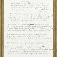 Check spelling or type a new query. The Original Handwritten Lyrics For Elton John S Your Song Up For Sale Goldmine Magazine Record Collector Music Memorabilia