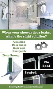 When Your Shower Door Leaks What To Do Home Tips For Women Shower Doors Frameless Shower Door Sweep Frameless Shower Doors
