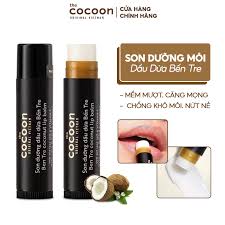 Son Dưỡng Môi Chiết Xuất Dầu Dừa Bến Tre The Cocoon Ben Tre Coconut Lip  Balm 5g
