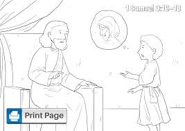 Fill thine horn with oil, and go. Free God Calls Samuel Coloring Pages Printable Pdfs Connectus