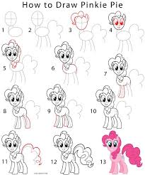 How To Draw Pinkie Pie Step By Step Drawing Tutorial With Pictures Cool2bkids Disney Drawing Tutorial My Little Pony Drawing Drawing Tutorial
