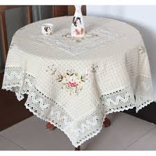 Cheap Embroidered Table Cloth Buy Quality Table Cloth Directly From China Table Cover Suppliers Embro Crochet Tablecloth Dining Table Cloth Ribbon Embroidery