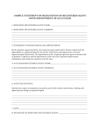 Please accept this letter as a formal notification of my resignation. How To Resign As Registered Agent For Delaware Llc Or Corporation