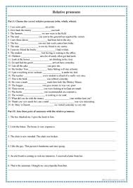 Relative Pronoun English Esl Worksheets For Distance Learning And Physical Classrooms In 2020 Relative Pronouns Pronoun Worksheets Relative Clauses