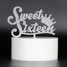 Sweet 16 Birthday Crown And Sash Sweet 16 Cake Topper Silver Crown Sweet Sixteen Cake Topper 16th Birt New Sweet Sixteen Cakes Sweet 16 Cakes Birthday Cake Toppers