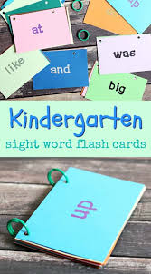 In the late 1930s edward william dolch first published his list of words most commonly found in children's books during that time. Diy Kindergarten Sight Word Flashcards Printable Anti June Cleaver