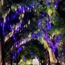 Snowfall Led Fairy Lights Video Video Led Fairy Lights Outdoor Christmas Lights Shower Lighting
