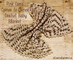 Pink Camo Corner To Corner Crochet Baby Blanket Sew Crafty Crochet
