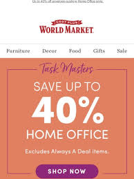 Milled Is A Search Engine For Email Newsletters Find Sales Deals Coupons And Discount Codes From World Market Furniture Sales Gifts Cost Plus World Market