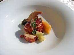 Insalata D Astice Con Mele Al Tartufo Melone Affumicato In Casa E Tartufo Nero Italiasquisita Net