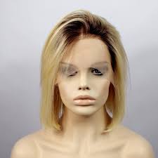 Helpful 0 not helpful 0. Wiwigs Remy Human Bob Blonde Dip Dye Ombre Black Hair Lace Front Ladies Wigs