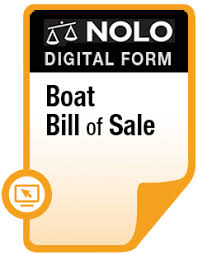 Boat Bill of Sale - Legal Form - Nolo
