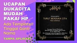 Berikan kartu ucapan pernikahan agar mereka tahu bahwa anda turut berbahagia. Cara Membuat Ucapan Duka Cita Template Ucapan Duka Cita Youtube
