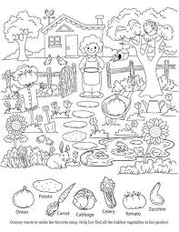 Kids Coloring Page Hidden Object Printable Instant Download Country Garden And Veggies Atividades De Percepcao Visual Imagens Ocultas Fichas De Trabalho
