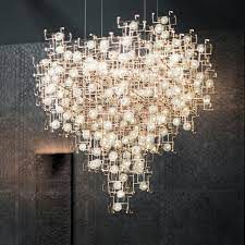 This light fixture adds a touch of glamour to your hallway, bedroom or bathroom. Fragile Future Diamond Chandelier Light Sculpture Diamond Chandelier Chandelier