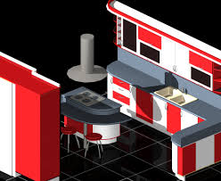 modular kitchen auto cad 3d cgtrader