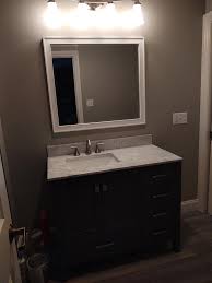 Add style and functionality to your bathroom with a bathroom vanity. 49 2cm Marble Vanity Backsplash Vanities