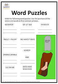 Printable games for adults, printable brain teasers, printable board game template, and also printable monopoly board game. Brain Teaser Word Puzzle 2 Mighty Minds