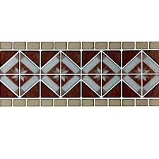 For example, you should use a tile border on your floor that is the same color as the tiles on the wall in a traditional style of bathroom. Truu Design Self Adhesive Peel And Stick Border Wall Tiles Walmart Canada