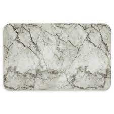 Kitchen and entryway rugs add an unexpected softness to spaces in your home that are mostly made up of hard surfaces. Mohawk Home Marble Lux Ultra Cushion Kitchen Mat In Grey White Bed Bath Beyond
