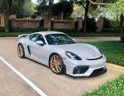 The sporty action intensifies with optional porsche doppelkupplung (pdk). Unique Spec Gt4 In Chalk With Satin Aurum Porsche